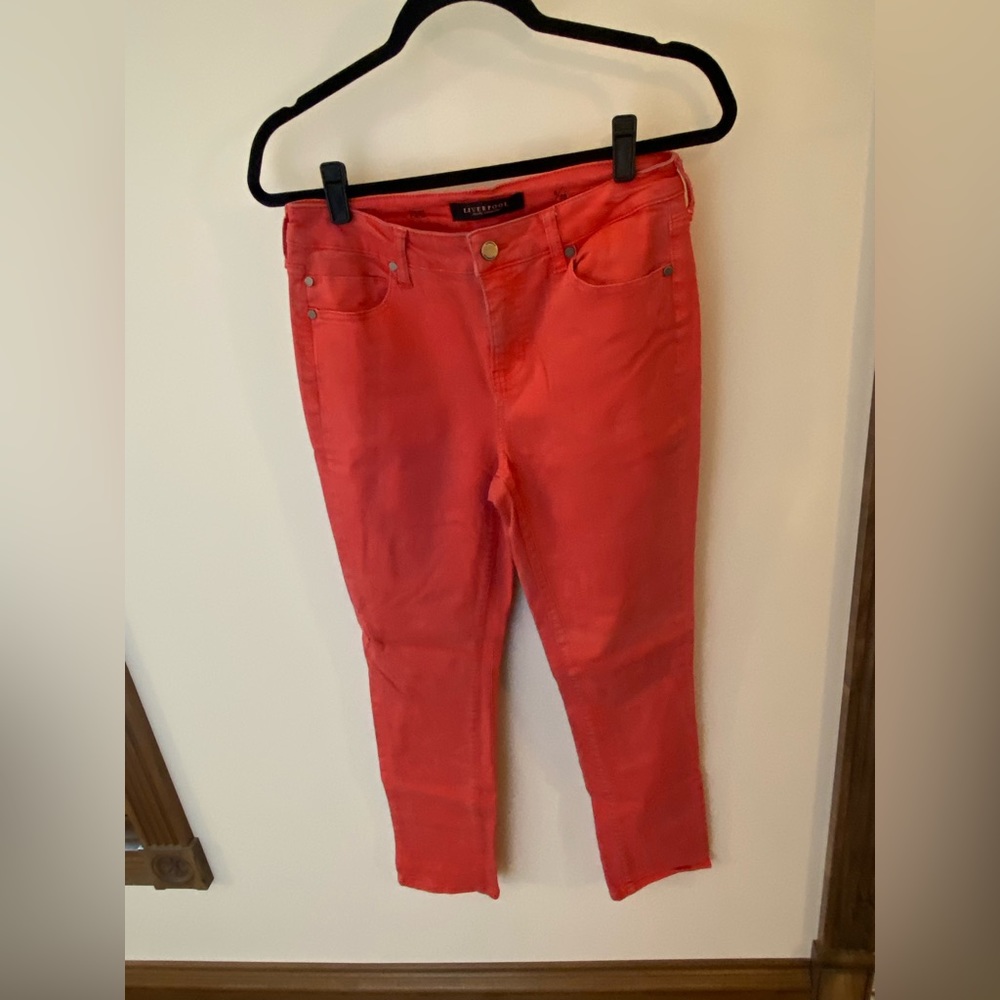 Liverpool Coral Cropped Denim